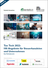 Tax Tech 2022: 100 Angebote für Steuerkanzleien und Unternehmen