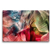 Premium Textil-Leinwand 75 x 50 cm Quer-Format Unterwasserwelten I - Encaustic | Wandbild, HD-Bild auf Keilrahmen, Fertigbild auf hochwertigem Vlies, Leinwanddruck von Ulrike Kröll