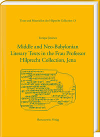 Middle and Neo-Babylonian Literary Texts in the Frau Professor Hilprecht Collection, Jena