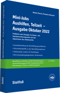 Mini-Jobs, Aushilfen, Teilzeit - Ausgabe Oktober 2022