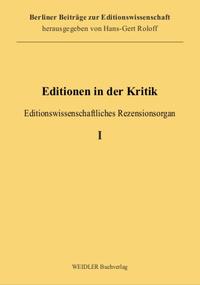 Editionen in der Kritik 1