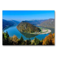 Premium Textil-Leinwand 900 x 600 cm Quer-Format Die Donau in Österreich | Wandbild, HD-Bild auf Keilrahmen, Fertigbild auf hochwertigem Vlies, Leinwanddruck von Wolfgang Simlinger