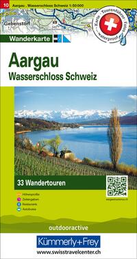 Kümmerly+Frey Wandertourenkarte 10 Aargau 1:50.000