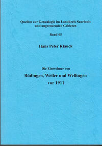 Die Einwohner von Büdingen, Weiler und Wellingen vor 1911