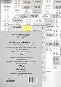 DürckheimRegister® ARBEITSGESETZE MIT STICHWORTEN