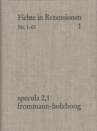 J. G. Fichte in zeitgenössischen Rezensionen