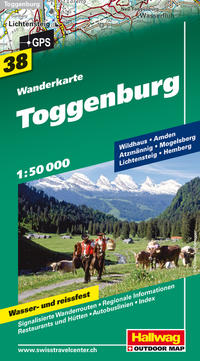 Toggenburg Wanderkarte Nr. 38, 1:50 000