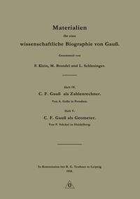 Materialien für eine wissenschaftliche Biographie von Gauß