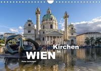 Kirchen in Wien (Wandkalender 2022 DIN A4 quer)