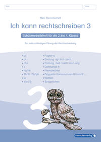 Ich kann rechtschreiben 3 - Schülerarbeitsheft für die 2. bis 4. Klasse - neues Design