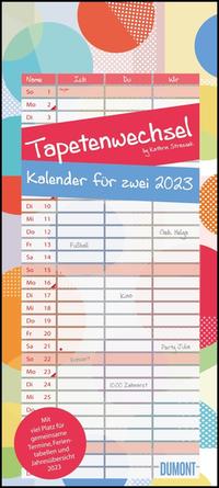 Tapetenwechsel 2023 - Kalender für zwei - Notizkalender - Partner-Planer - Format 22 x 49,5 cm