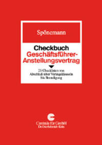 Checkbuch Geschäftsführer-Anstellungsvertrag