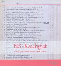 NS-Raubgut in der Universitätsbibliothek Leipzig