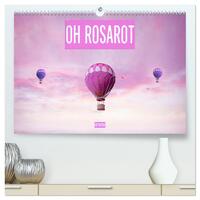 Oh Rosarot - Artwork (hochwertiger Premium Wandkalender 2025 DIN A2 quer), Kunstdruck in Hochglanz