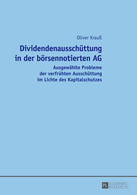 Dividendenausschüttung in der börsennotierten AG