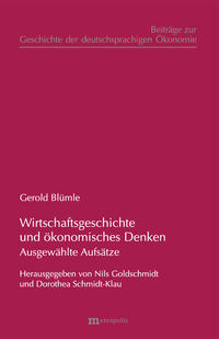 Wirtschaftsgeschichte und ökonomisches Denken