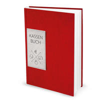 Kassenbuch ROT (Hardcover A4, Blankoseiten)