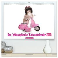 Der "philosophische" Katzenkalender 2025 (hochwertiger Premium Wandkalender 2025 DIN A2 quer), Kunstdruck in Hochglanz