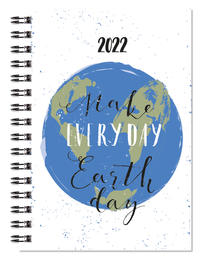 Taschenkalender 2022 - Make Everyday Earth Day - Bürokalender 10x14 cm - 1 Woche auf 2 Seiten - Wochenkalender - robuster Kartoneinband - 638-1140