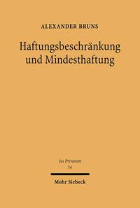 Haftungsbeschränkung und Mindesthaftung