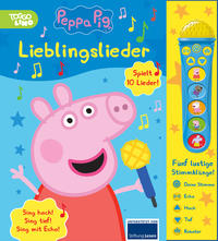 Peppa Pig - Lieblingslieder - Mikrofonbuch - Pappbilderbuch mit abnehmbarem Mikrofon mit 5 lustigen Stimmklängen und 10 Melodien - Peppa Wutz