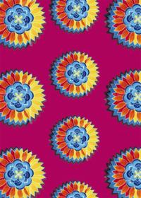 WAX Notizbuch klein - Motiv Flower Power