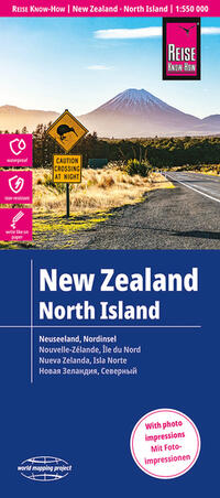 Reise Know-How Landkarte Neuseeland, Nordinsel / New Zealand, North Island (1:550.000)