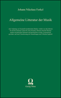 Allgemeine Litteratur der Musik