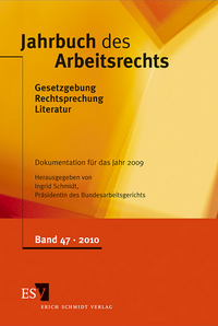 Jahrbuch des Arbeitsrechts. Gesetzgebung - Rechtsprechung - Literatur.... / Jahrbuch des Arbeitsrechts