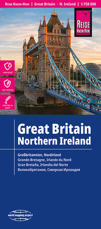 Reise Know-How Landkarte Großbritannien, Nordirland / Great Britain, Northern Ireland (1:750.000)