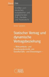 Statischer Vertrag und dynamische Vertragsbeziehung