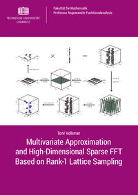 Multivariate Approximation and High-Dimensional Sparse FFT Based on Rank-1 Lattice Sampling