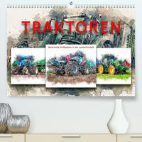 Traktoren - malerische Kraftpakete in der Landwirtschaft (Premium, hochwertiger DIN A2 Wandkalender 2023, Kunstdruck in Hochglanz)