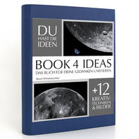 BOOK 4 IDEAS classic | Mond Orbitalansichten, Notizbuch, Bullet Journal mit Kreativitätstechniken und Bildern, DIN A5