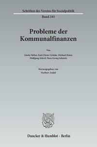 Probleme der Kommunalfinanzen.