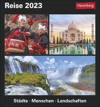 Reise Tagesabreißkalender 2023. Kalender für jeden Tag mit faszinierenden Bildern fremder Kulturen, rätselhafter Bräuche und beeindruckender Orte aller Welt. Tischkalender 2023.