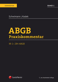 ABGB Praxiskommentar / ABGB Praxiskommentar - Band 1, 5. Auflage