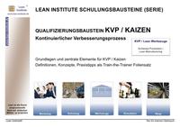 QUALIFIZIERUNGSBAUSTEIN KVP / KAIZEN