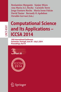 Computational Science and Its Applications - ICCSA 2014