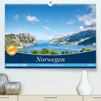 Norwegen - Unterwegs am Lysefjord (Premium, hochwertiger DIN A2 Wandkalender 2020, Kunstdruck in Hochglanz)