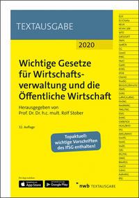 Wichtige Gesetze für Wirtschaftsverwaltung und die Öffentliche Wirtschaft