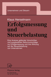 Erfolgsmessung und Steuerbelastung