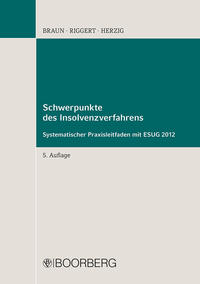 Schwerpunkte des Insolvenzverfahrens