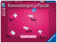 Ravensburger Krypt Puzzle Pink mit 654 Teilen, Schweres Puzzle für Erwachsene und Kinder ab 14 Jahren - Puzzeln ohne Bild, nur nach Form der Puzzleteile