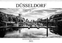 DÜSSELDORF MONOCHROME ANSICHTEN (Wandkalender 2021 DIN A3 quer)