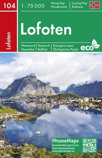 Lofoten, Wander - Radkarte 1 : 75 000