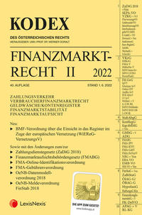 KODEX Finanzmarktrecht Band II 2022 - inkl. App