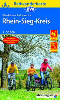 Radwanderkarte BVA Radwandern im Rhein-Sieg-Kreis 1:50.000, reiß- und wetterfest, GPS-Tracks Download