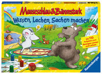 Ravensburger 21298 - Wissen, Lachen, Sachen machen - Mauseschlau & Bärenstark für Kinder, Kinderspiel für 2-4 Spieler, Quiz ab 5 Jahren