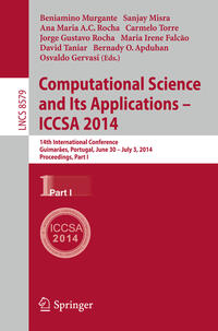 Computational Science and Its Applications - ICCSA 2014